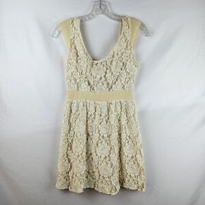 American Eagle Outfitters Fit & Flare Dress Women's 2 Lace Cottagecore Corquette